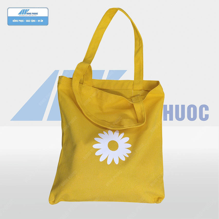 Túi vải Canvas hoa cúc vàng